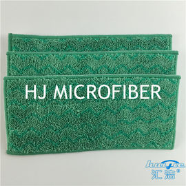 Le balai de W-forme de balai de plancher de Microfiber capitonne le plancher nettoyant le vert humide 12&quot; de têtes de balai
