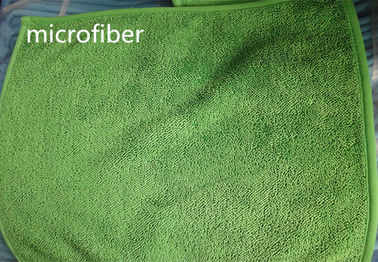 Le vert de balai de poussière de 30*40 cm 450gsm Microfiber a tordu le balai de poussière superbe de plancher d'absorption d'eau