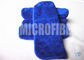Polyamide superbe mou superbe du polyester 20% de l'absorbant 80% de couleur de Microfiber de chiffon de nettoyage bleu de voiture
